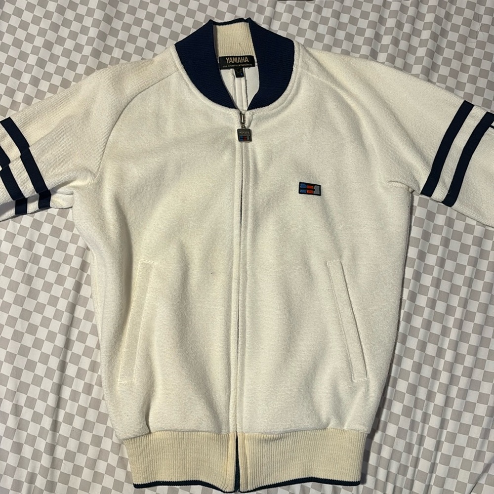 Vintage Yamaha Sports Embroidered Sweater Jacket